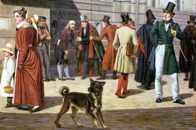 Street Scene in Stockholm by Christoffer Wilhelm Eckersberg